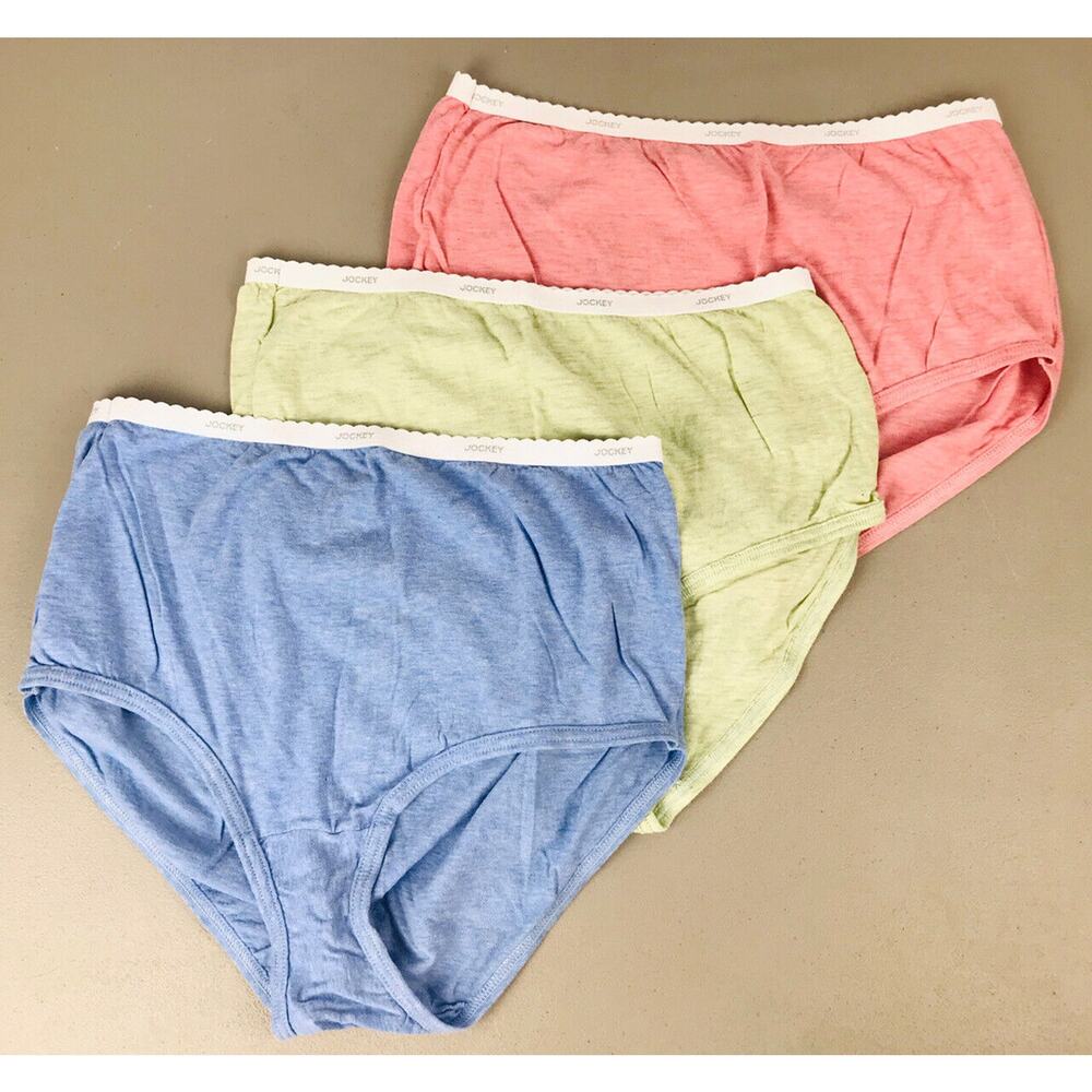 Jockey Classics 100% Cotton Briefs Underwear Womens Size 9 - 3 Pair